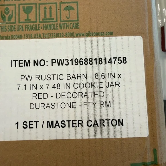 The Pioneer Woman Rustic Barn 8.6 IN 7.1 IN Red Cookie - Picture 4 of 4